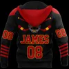 Herren Hoodies Sweatshirts Plstar Cosmos 3DPrinted EST Hockey benutzerdefinierte Name Satan Geschenk Harajuku Streetwear lustige einzigartige Unisex-Kapuzenpullis / Schweiß