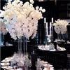 Dekorative, glänzende, silberfarbene, rissige Mosaik-Acrylvase mit Spiegelboden für Tisch-Blumenarrangements, Hochzeit, verspiegelte Würfel-Blumenvase, Mittelstück senyu833