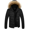 Men's Down Parkas Jackets de inverno macho colar de peles com capuz grosco parka masculino com casacos de lã de roupas quentes de roupas de roupas 5xl 6xl
