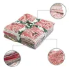 Tissu de vêtements 100pcs 10x10cm Carchon de coton floral carré pour couture artisanale de bricolage