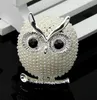 Bird Owl Brooch Pins Silver Gold Pearl Brooches Business Suit Dress Tops Corsage for Women Men Fashion Jewelry Will and Sandy