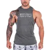 Летняя мода Muscleguys Hymwear Brand Bodybuilding Stringer Bange Top Мужчины Спортивная одежда Фитнес мужской Без рукавов Жилет M-XXL 210421