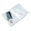 White Resealable Plastic Bag Zipper Reclosable Bags Smell Proof Pouch for Food Tea Coffee Cookie Storage Package