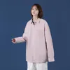 Blouses pour femmes Chemises en coton non repassé pour femmes 2022 Tendances de la mode coréenne Vêtements de couleur neutre Dames Plus Taille Bouton et Tops