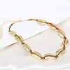 Boho natur skal choker halsband handgjorda hawaii strand pärlor halsband guld kedja smycken för kvinnor tjejer