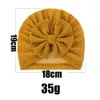 Waffle lavorato a maglia Knotbow Turbante Babes Cappello per bambini Ragazze Ragazzi Beanie Caps Toddler Head avvolge Cappello Baby Hairband Berretti