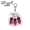 Party Favor Game Keychain Charms Soldat Spopulär Triangel Serie Creative Key Ring Bil Ryggsäck Hänge Julklappar Partihandel