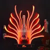 Peacock Tail Led Luminous Bar Wine Bottle Holder Oplaadbare Champagne Cocktail Whisky Treeware Display Plank voor Disco Party NI6505126