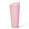 Dubbelskikt plast frostat tumbler 22oz matt plast bulk tumblers med lock för utomhus sport kopp till sjöss t2i53245