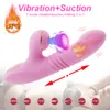 Telescopic Thrusting Sucking Vibrator for Woman Big Dildo Heating Clit Sucker Vagina Clitoris Stimulator Adult Toys sexy Machine