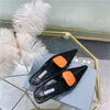 2022 Designers Stiletto Talons Hauts Qualité En Cuir Lettre Sandales Noir Femmes Chaussures Banquet Styliste Robe Dames Sandale Chaussures D'été Avec Boîte EU35-40