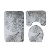 3pcs/set Classic Printed Bath Mats Rug Non Slip oilet Lid Cover Bathroom Carpet Bathroom Pad Set Supplies 211109