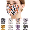 Nowe halloweenowe maski jednorazowe dla dorosłych wydrukowane tkaninowe tkanin