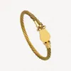 Fashion Horseshoe Cuff Bracelet Men 18k Gold Plated Stainless Steel Bracelets Bangles For Women Love Bangle woan Accessories With Jewelry Pouches Wholesale