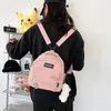 Kawaii Femmes Petit sac à dos Femme Sacs à bandoulière Multi-usages Mode Dames Sacs à dos Sac de voyage en velours côtelé pour filles 210922