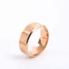 2021 cheap wholale Fashion Factory Cheap 8mm 5 Colors Solid Color Stainls Steel Plain Ring