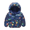 赤ちゃん男の子のための冬の子供のジャケット厚いコート女の子暖かいフード付きベルベットジャケット子供の上着1-6歳幼児ガールスノースーツ211204