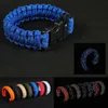 Camping Hiking Emergency ParaCord For Men Women Survival Parachute Rope Buckle Kit Reflective Wristbands Bangle