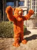 Costume de mascotte d'ours brun d'Halloween de haute qualité personnaliser le personnage de thème d'anime de dessin animé taille adulte déguisement de carnaval de noël