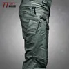 Taktisk lastbyxor Män Militär Vattentät SWAT Combat Byxor Man Många Pocket Andningsbara Army Pant Mens Arbeta Joggers 211201