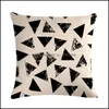 Almofada / travesseiro decorativo Home Têxteis Jardim Geometria de Natal Almofada de Algodão Er para Sofá Cama Nórdico Caso decorativo Almofada