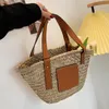 Evening Bags Weave Large Tote Bag 2021 Summer Quality Straw Women's Designer Handbag High Capacity Beach Travel Basket