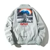 Designer NASA Veste hommes zipper Vêtements Flight Pilot mens vestes manteaux classique Bomber Windbreaker chaud Épais Baseball manteau hip hop streetwear Broderie Lettre