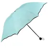 3-Folded Dustproof Anti-UV UmbrellaS Sunshade Umbrella Magic Flower Dome Sunscreen Portable RH1356