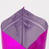 400個のPCSはマイラー紫色の包装袋の再現可能なアルミホイルの梱包袋の様々なサイズのサイズのジパーロックの食糧貯蔵袋を立てます