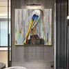 Pittura a olio uccello su tela animali e stampe quadri su tela arte della parete per soggiorno decorazione domestica moderna254f