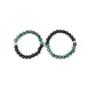 Brins de perles NIUYITID 2022 8mm Bracelets appariés en pierre naturelle pour Couple Aimant Attraction Chinois Tai Chi Yin Yang Charme Bijoux Trum22