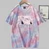 Tokyo Revengers Anime Print Mode Korte Mouw Ronde hals Tie Dye T-shirt Y0809