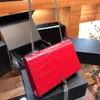 Women's stone one shoulder chain bag tassel large red distribution box size 22 cm