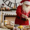 Rouleau à pâtisserie en bois de noël, gaufrage profondément gravé avec motif de cerf pour la cuisson de biscuits en relief, outil de cuisine TX0022