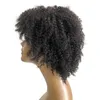 Syntetyczne peruki Afro Curly Perukę Naturalne Kinkys Krótkie kobiety z grzywką do codziennego użytku w czarnej modzie 6623925