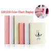 120 216 308 Tips Professionell gellack Visa bok Clour Chart Designs Board för Nail Art Design Manikyr NA001220U