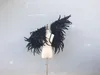 Dans Bakgrund Vägginredning Stora Black Feather Angel Wings Halloween Devil Kostym Serie Creative Photo Props ca 100 * 130cm