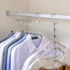 Cabides racks de 6 orifícios de 6 buracos aço inoxidável secar a aço rack criativo Criativo Multifuncional Clothing Storage Organizador de armazenamento