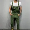 Męskie spodnie Męskie Kombinezon Moda Denim Dungies Ripped Jeans Kombinezony Cargo Długie spodnie 2021