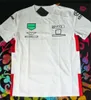 Male and female f1 team T-shirt Four seasons Formula One white commemorative racing suit official custom