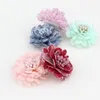 Hair Clips & Barrettes 20PCs/Lot 30MM Handmade Flatback Chiffon Flower Patch Fit Girls Jewelry Elastic Band Garment Shoes DIY