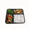 Ücretsiz Gönderi 4 Bölmeler Konteynerleri Alın Sınıf PP Gıda Ambalaj Kutuları Yüksek Kalite Tek Kullanımlık Bento Box LLD12483