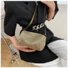 Evening Bags Luxury Full Rhinestone Shoulder Bag Fashion Flashing Small Square Hand Carry Underarm Purse Cross Body