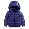 子供たちのジャケットの上着の少年と女の子秋の暖かいフード付きコート10代のパーカーキッズ冬のサイズ1 2 10 12 15歳211027