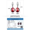 JIASHUNTAI Retro Silver Earrings for Women Vintage Red Yellow Stones with 925 Sterling indian Jewelry pendientes 2106244634986