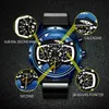 Sinobi 2021 Moda męska Car Creative Watches Funkcja Speed ​​Racing Sports Chronograph Sille Zegar Kwarcowy Relogio Masculino X0524