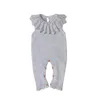 Infant Baby Boys Girls Cartoon Braces Rompers Clothes Autumn Winter Boy Girl Kids Knitting Sleeveless 210429