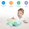 かわいい形LEDライトプロジェクションアプリース赤ちゃんミュージックトイは子供たちぬいぐるみを詰めた動物漫画子供のおもちゃ贈り物210728