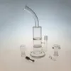 Bent Golk Glass Bong Hookahs 18mm Femle Conjunto Tubulação de Água de Água Favo Money Favo de mel 4mm de espessura Dab Rig Rig Turbine Percolador
