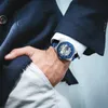 男性のギフトウォッチメンズ2022スケルトンメカニカルツアーツアービリオンストレンレススチールストラップスチームパンクリロイホムブレ腕時計